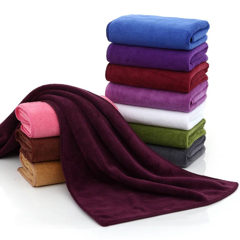 Ready To Ship Small Moq 35x75cm Microfiber Fabric Towel Bath Towel For Barber Shop